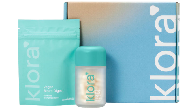 Klora Bloat-Digest Vegan Enzyme Formula Monthly Subscription Kit