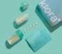 klora vegan bloat-digest subscription box with refillable jar and pill back