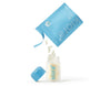 Klora Gut-Renew prebiotic and postbiotic pills pouring into klora refillable glass jar