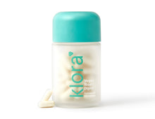 klora vegan bloat-digest jar with enzyme capsules inside
